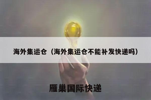 海外集运仓（海外集运仓不能补发快递吗）