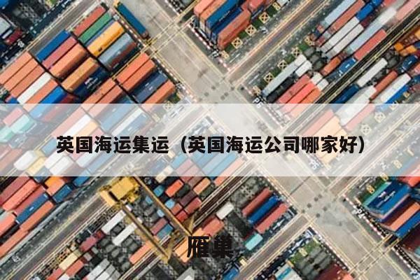 英国海运集运（英国海运公司哪家好）